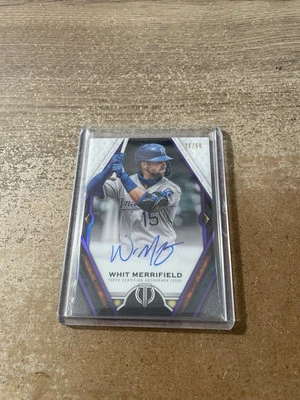 2021 Topps Tribute Whit Merrifield Autograph Purple  #’D /50 Royals - Image 1 of 2