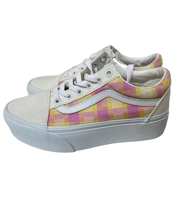 Vans Old Skool Stackform Plataforma Pastel Picnic Rosa Cuadros EE. UU. Para mujeres Talla 6 NUEVO Foto 1 de 4