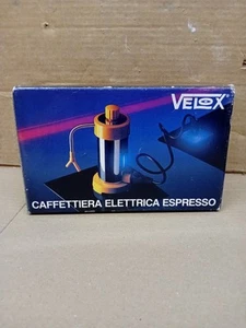 Caffettiera Elettrica Velox espresso vintage made in Italy Nos - Imagen 1 de 7