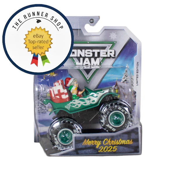 Monster Jam Limited Edition 1:64 Mrs. Claus Exclusive PRESALE - Image 1 of 1