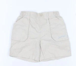 Jasper Conran Beige Linen-Cotton Baby Shorts, 9-12 Months - Picture 1 of 12