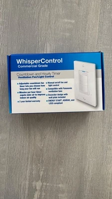 Interruptor de luz Panasonic FV-WCD02 Whisper Control 4 funciones - blanco Foto 1 de 3