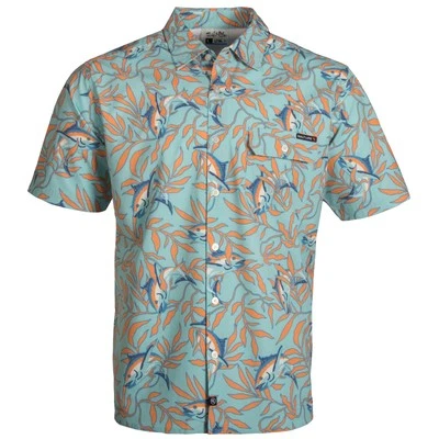 Salt Life Button Performance UV30 Hide N Sea Seaglass M Live Salty Saltlife NWT - Image 1 of 4