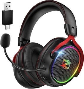 Gaming Headset Wireless für Ps4/Ps5/PC/Xbox/Switch, Headset mit Mikrofon Noise - Bild 1 von 6