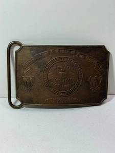 COMITÉ DE VIGILANCIA DE SAN FRANCISCO TIFFANY & CO. HEBILLA DE CINTURÓN DE LATÓN VINTAGE - Imagen 1 de 7