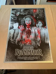 Mondo Style Print Rabalais Bride of Re-Animator Limited Edition Foil #d of 20 - Picture 1 of 8