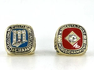 Minnesota Twins World Series Championship Ring Set - 2 Ring 1987 1991 - Puckett - Bild 1 von 6