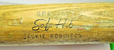 Bate de béisbol vintage Jackie Robinson “Safe Hit” Louisville Slugger H&B 34" raro Foto 1 de 4