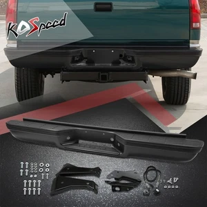 Black Rear Step Pad Bumper for Chevrolet GMC C1500-C3500 K1500-K3500 1988-2000 - Bild 1 von 7