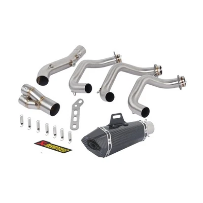 Silenciadores de tubo de enlace colector sistema de escape completo para Yamaha XSR900 MT09 2014-2020 Foto 1 de 4