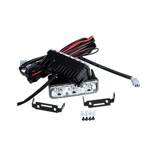 2Pcs High Power White/Amber 3 LED 12V Daytime Running Light Kits Signal Lamp - Picture 1 of 9
