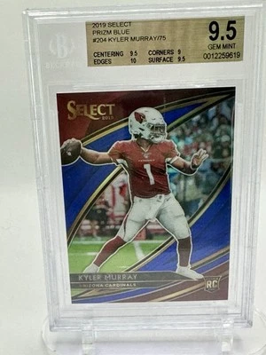 KYLER MURRAY 2019 Panini Select - Field Level Blue Prizm /75  (RC) #204 - Image 1 of 2