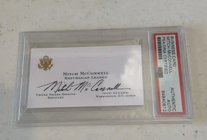 Mitch McConnell Signed Autograph Official Business Card Politician PSA/DNA - Picture 1 of 1