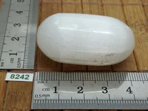 SELENITE pierre roulée 4- 4,5 cm environ mineraux lithotherapie esoterisme reiki - Picture 1 of 2