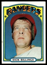 1972 Topps Dick Billings Texas Rangers #148