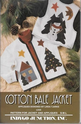 Vintage (1994) Indygo Junction #IJ335 COTTON BALE JACKET Pattern & Appliques - Image 1 of 3