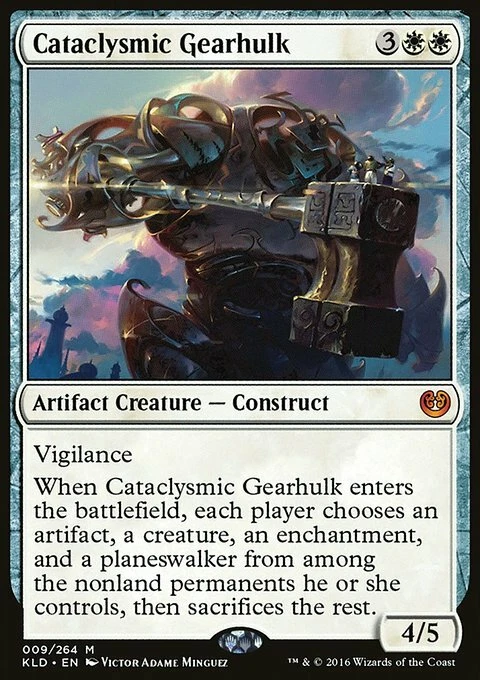 Magic The Gathering Magic The Gathering Cataclysmic Gearhulk (9) Kaladesh LP Foto 1 de 1