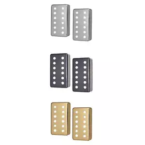 2Pcs Guitar Pickup Cover Double Pickup Covers 12 Hole Neck&Bridge Pickup for 6 - Picture 1 of 20