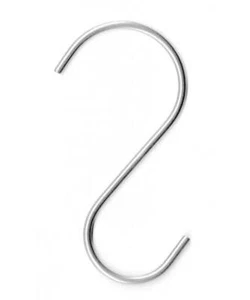 Stainless Steel Wide S Shaped Pot Rack Hooks – Set of 4 Made in USA - Picture 1 of 2
