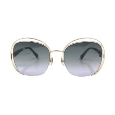 Roberto Cavalli RC 1119 32B Gold & Black Round Metal Sunglasses Frame 57-20-140 - Image 1 of 3