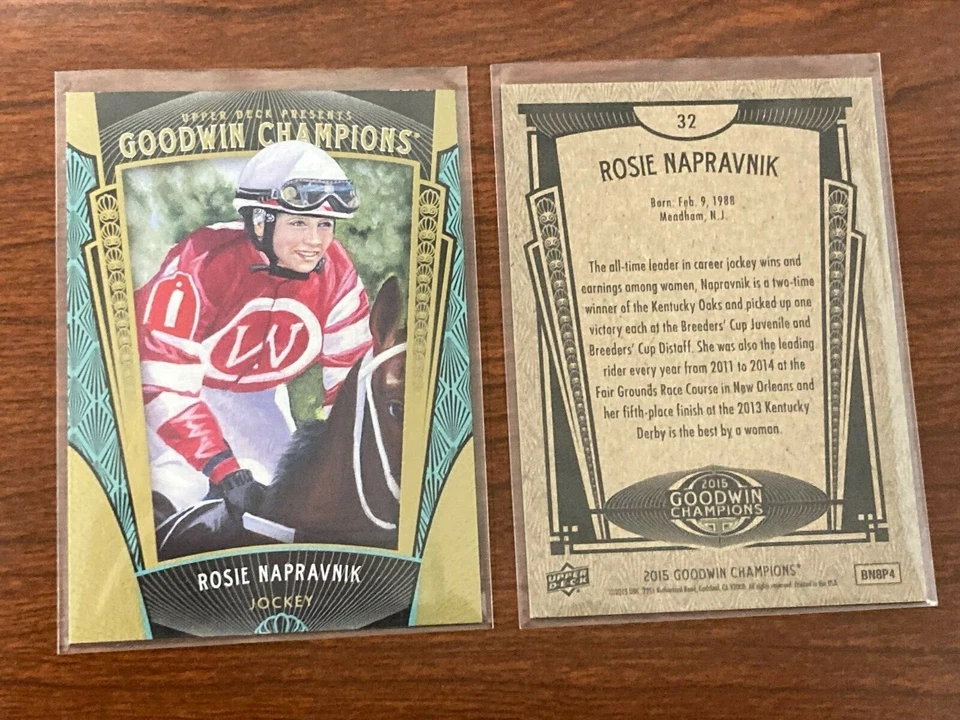 ROSIE NAPRAVNIK 2015 UPPER DECK GOODWIN CHAMPIONS CARD #32 - Image 1 of 1