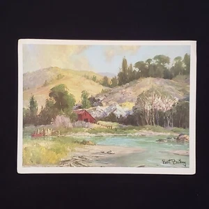 Bennett Bradbury Reproduktion Lithographie Wasser & Landschaft 12"x16" Vintage - Bild 1 von 4