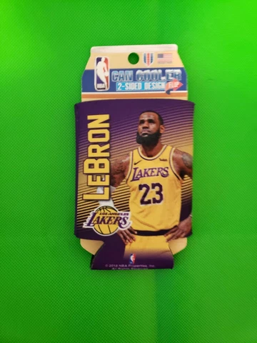 LOS ANGELES LAKERS CAN COOLER 12 OZ. LEBRON JAMES koozie Cover