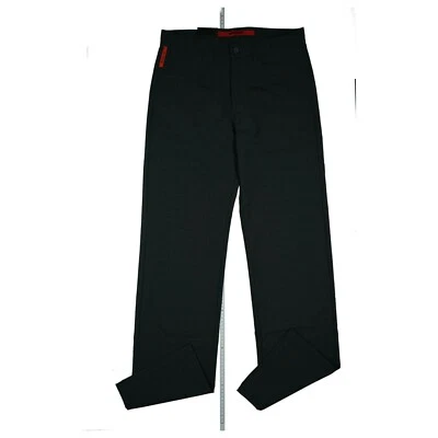 SIGNUM Bono Pantalones Chino Para Hombre Stretch Delgados 48 W32 L34 Negro NUEVO - Imagen 1 de 4