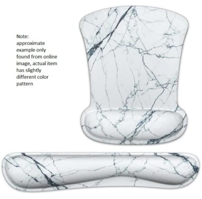 Fancy Marble Keyboard Wrist Rest + Mouse Pad with Wrist Rest Matching Set - Image 1 of 3