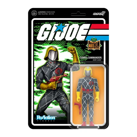 Cobra Commander Python Patrol G.I. Joe Super 7 Reaction Action Figure Cover
