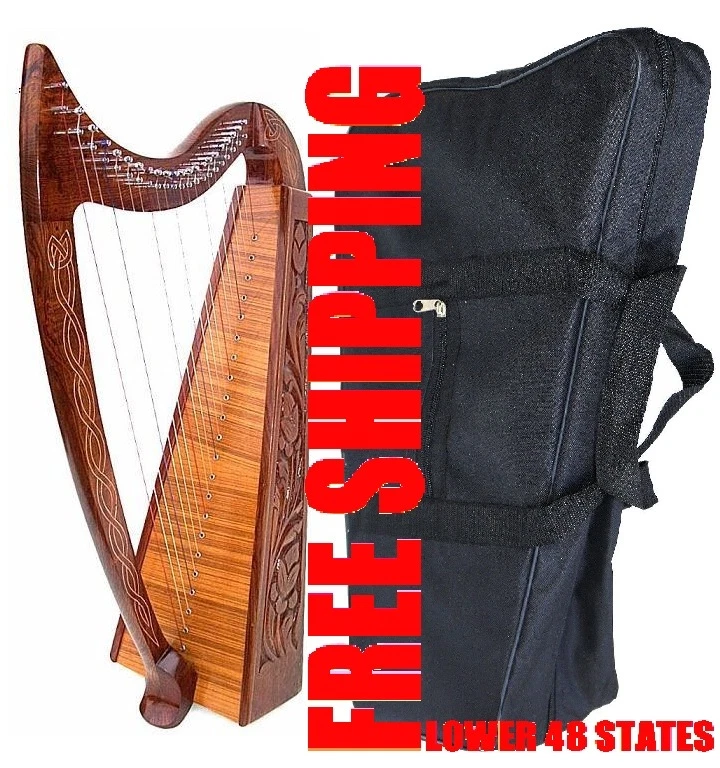 Deura Celtic Irish Harp 22 Strings Lap Folk Dh-786 01