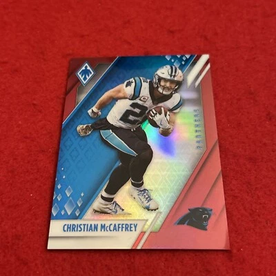 2021 Christian McCaffrey Panini Phoenix #18 Red Parallel (#’d 018/250) - Image 1 of 4