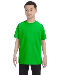 5 Pack Of Gildan Youth Heavy Cotton Stylish T Shirt Casual Plain T-Shirt - G500B - Picture 1 of 51