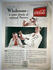 1929 Coca-Cola Print Ad Wholesome a Pure Drink of Natural Flavors Soda Jerk