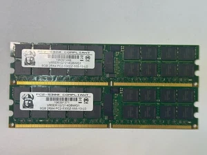 16GB 2x8GB 2Rx4 PC2-5300Z DDR2 667MHz Server Memory RAM ECC Reg - Picture 1 of 1