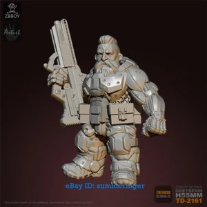 55 mm Figura de Guerrero de Ciencia Fi Enana Kits de Modelo de Resina Sin Pintar Modelo Estatua YUFAN - Imagen 1 de 5