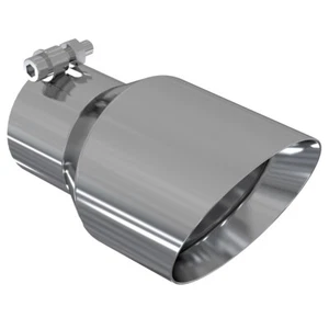 MBRP T5151 Stainless Steel Dual Wall Angled Round 3 inch Universal Exhaust Tip - Picture 1 of 3