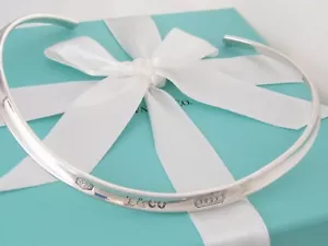 Collana girocollo Tiffany & Co argento 1837 con colletto scatola da 16" - Foto 1 di 5