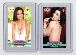 Dillion Harper rare MH Canoeing #'d x/3 Tobacco card no. 201 - Picture 1 of 1