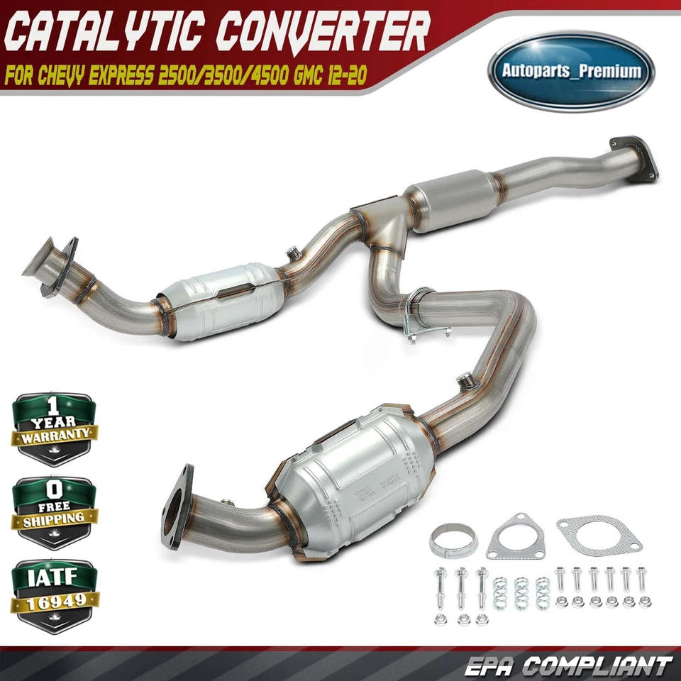 Convertidor catalítico para Chevrolet Express 2500/3500/4500 GMC Savana 2012-2020 Foto 1 de 4