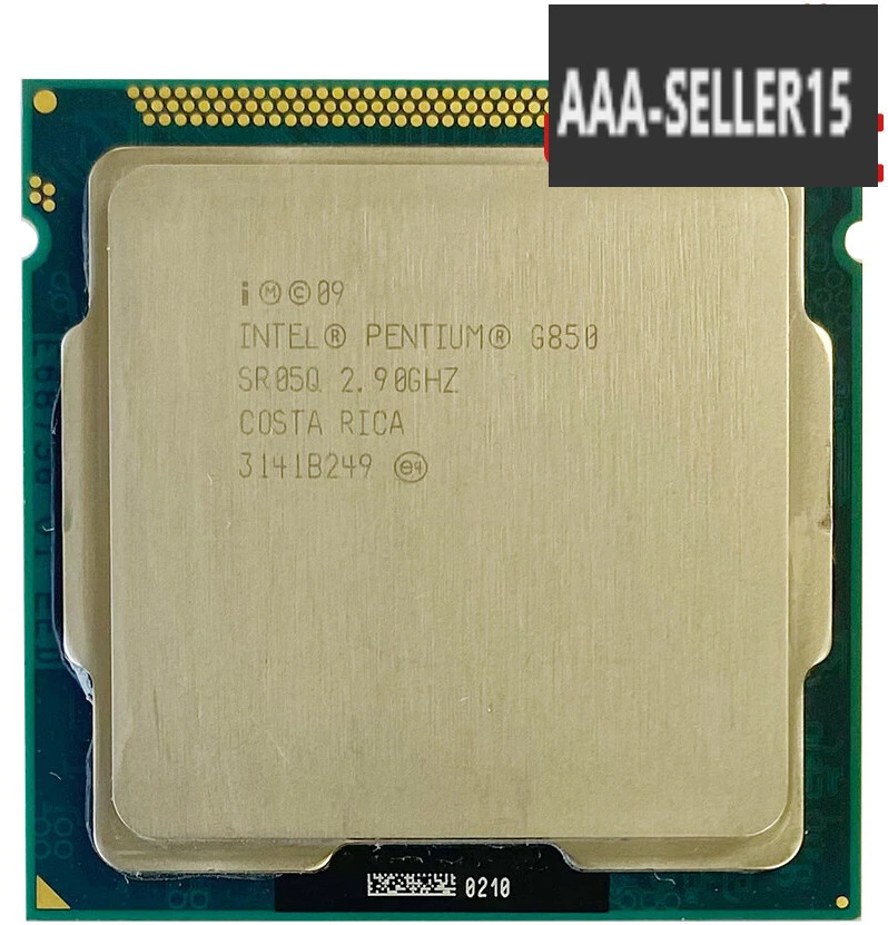 Intel Pentium Dual-Core G850 CPU 2.90GHz 3MB LGA-1155 Desktop Processor SR05Q - Image 1 of 1