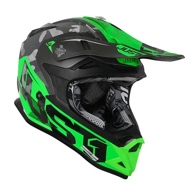 Casco de motocicleta Just1 Youth J32 camuflaje/verde fluo - mediano - J32Y05CMG23 Foto 1 de 4
