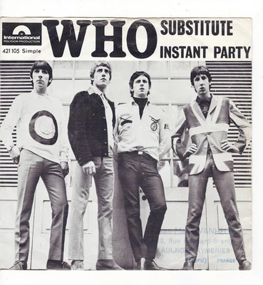 The WHO    Substitute      7'  SP 45 tours - Photo 1/4