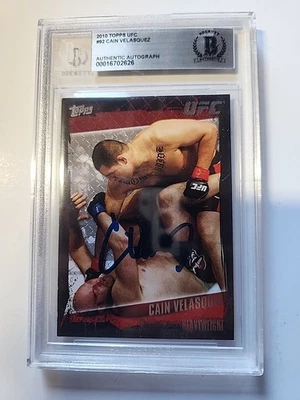 Cain Velásquez 2010 Topps UFC Auto Firmado Losa Beckett BAS Autografiado 1 Foto 1 de 2