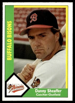 1990 CMC Danny Sheaffer Buffalo Bisons #15 - Image 1 of 2
