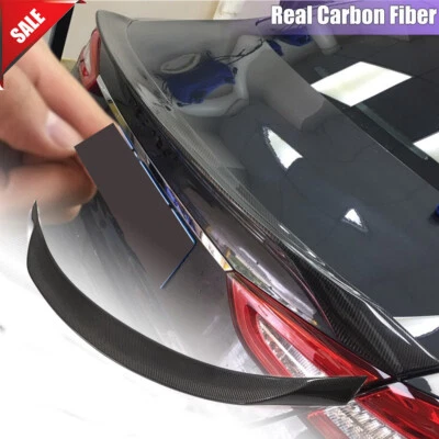 Alerón trasero de fibra de carbono apto para Maserati Quattroporte 2013-2019 labio del ala del maletero Foto 1 de 4