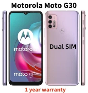 Motorola Moto G30 XT2129 128GB 64MP 4G Unlocked Android Smartphone New Sealed - Picture 1 of 21