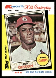 1982 Topps Kmart MVP Series - #14 Bob Gibson - Picture 1 of 2