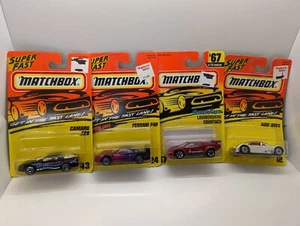 Matchbox Ferrari F40 #24 Superfast  Lamborghini #67 Audi #12 Camaro #43 Lot of 4 - Picture 1 of 10