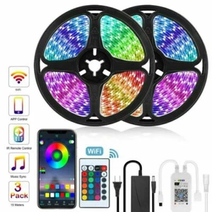 12V LED Lights Strip RGB 5050 2835 5M 10M Diode Tape with WiFi Remote LED Light - Picture 1 of 6